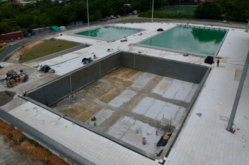 Piscinas del Parque Deportivo serán entregadas en dos meses