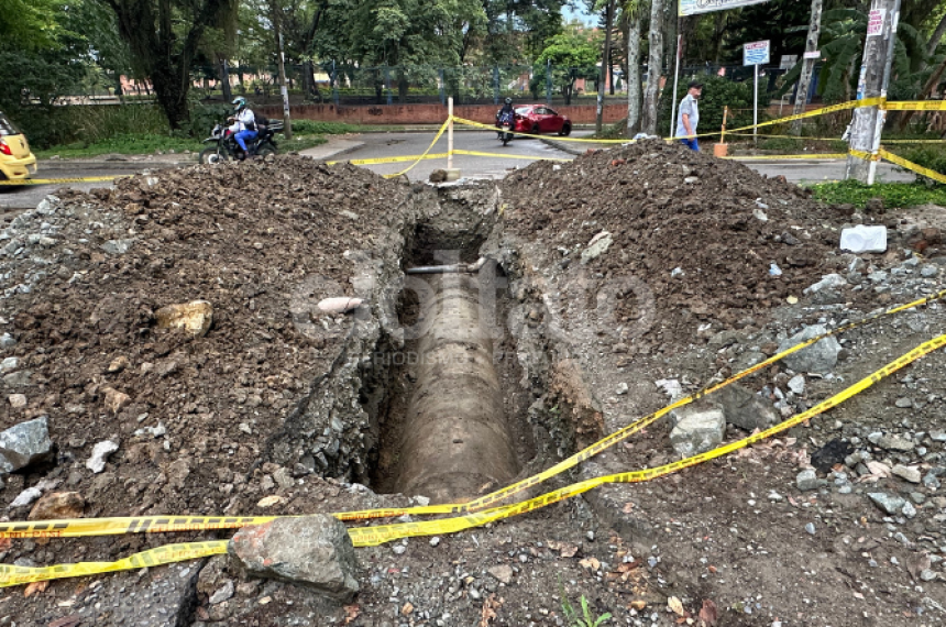 Obras del Ibal tienen afectada la movilidad del barrio Villa Café desde hace tres meses