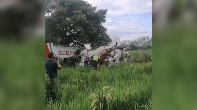 Se accidentó una avioneta en la variante de Ibagué