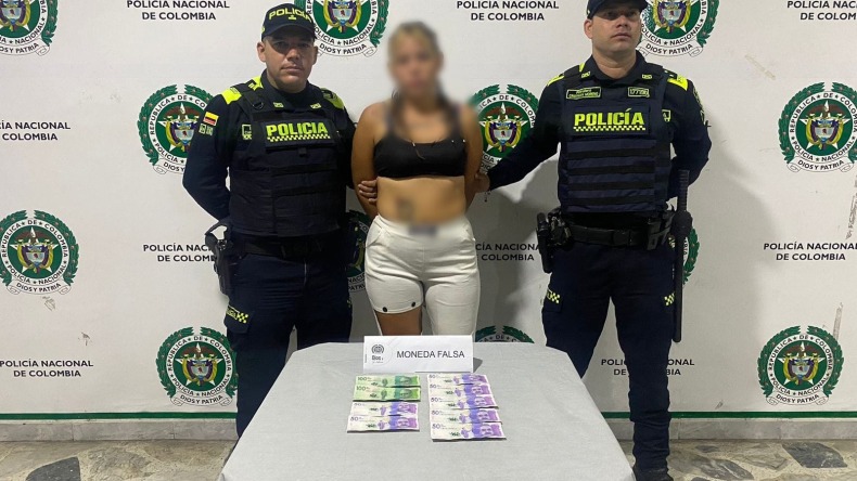 Mujer fue capturada en el centro de Ibagué por realizar compras con billetes falsos