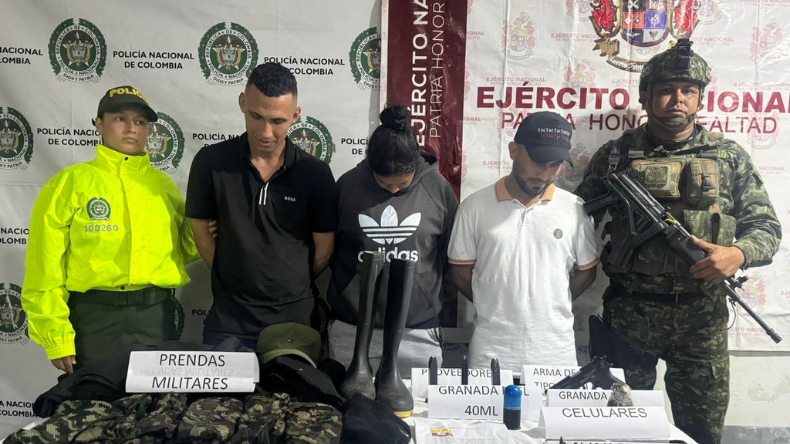 Capturaron a delincuentes que se hacían pasar por disidencias de las FARC en Palocabildo 