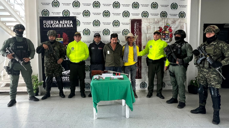 Ejército Nacional capturó a colaboradores de las disidencias al norte del Tolima