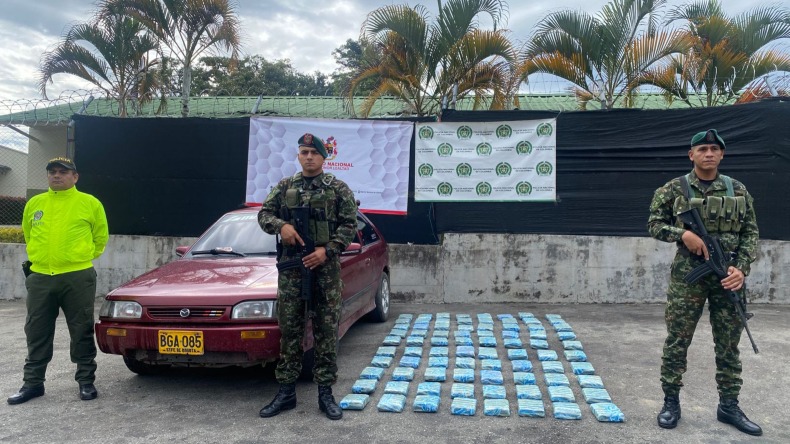 Incautan 80 paquetes de marihuana en el sur del Tolima