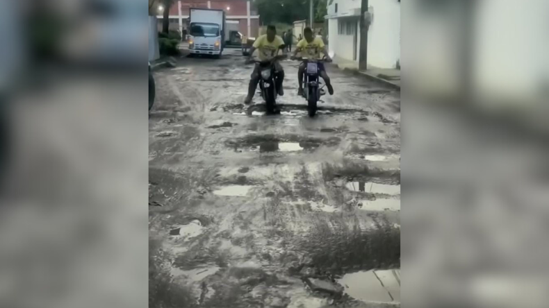 Huecos de El Salado fueron utilizados como pista de Motocross