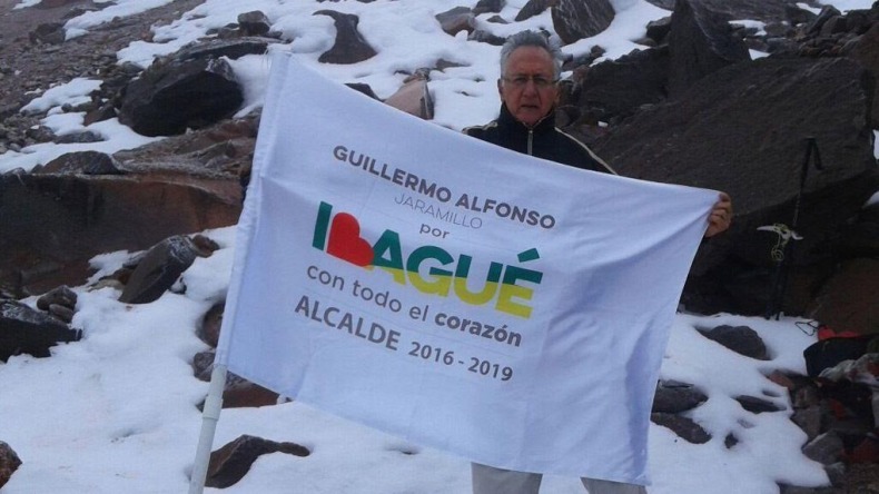 En el Nevado del Tolima, Guillermo A. Jaramillo se comprometió a defender el agua y a luchar contra la minería