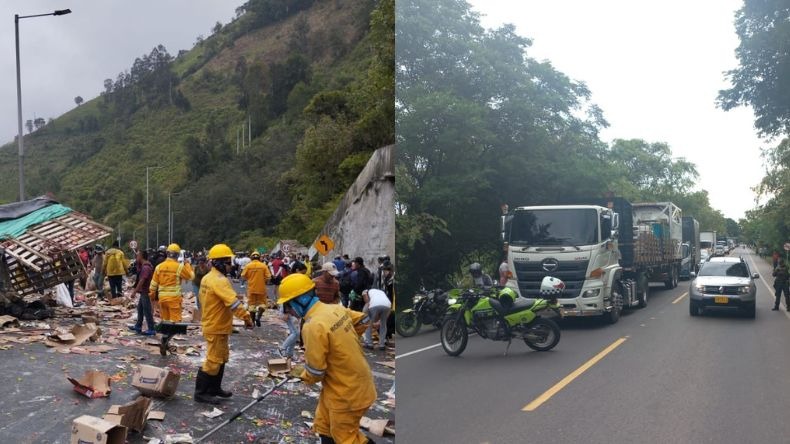 Autoridades reportan dos cierres viales en el Tolima