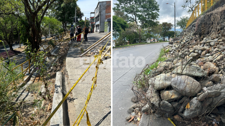 Alcaldía evalúa arreglar los muros colapsados en la Pedro Tafur y la Ferrocarril