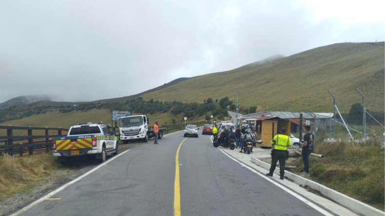 Conductores no acataron la norma del pico y placa en la vía entre Murillo y Manizales 