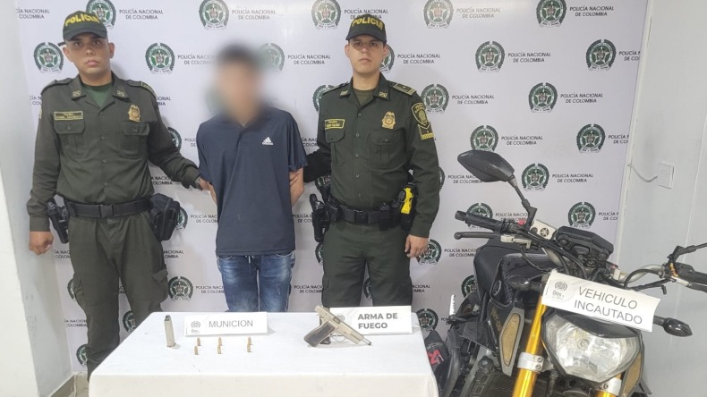 Policías de Ibagué lograron capturar a delincuente en medio de una persecución 