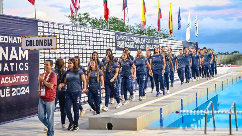 Inauguraron el Pre Mundial de Polo Acuático en el Parque Deportivo 