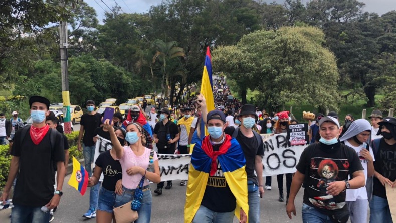 Estas son las cinco peticiones que realizan los jóvenes manifestantes de Ibagué 