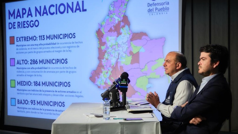  Defensoría del Pueblo mostró los municipios en riesgo para elecciones regionales 