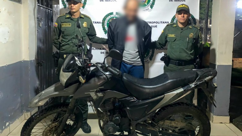 Policía capturó en Ibagué a cuatro personas con motos robadas