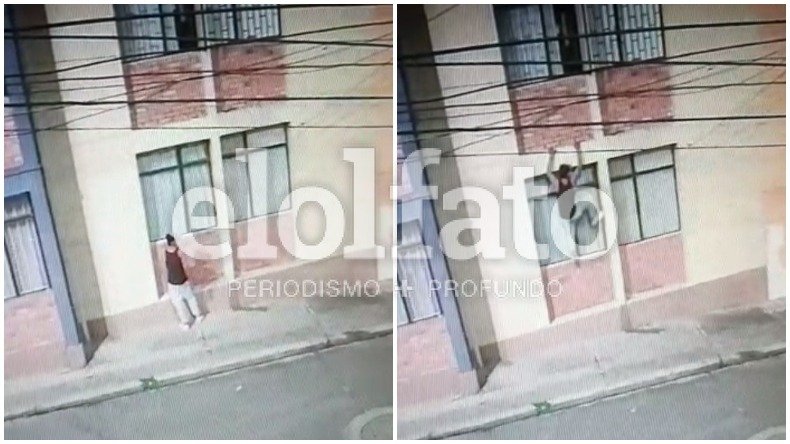 Delincuente fue sorprendido mientras escalaba un edificio en el barrio Departamental