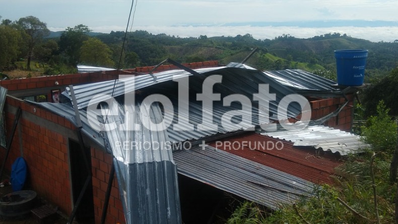 Tormenta eléctrica dejó varias viviendas afectadas en zona rural de Armero Guayabal