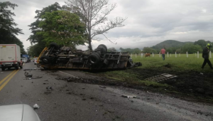 Dos personas heridas deja grave accidente en el norte del Tolima