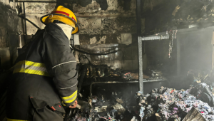 Un incendio se registró este martes en un local del centro de Ibagué