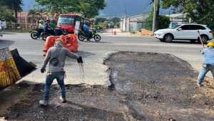 Ibal tapó hueco de la entrada de Varsovia en Ibagué