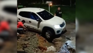 Mal estado de las calles de Rincón de Piedra Pintada sigue ocasionando accidentes 