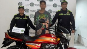 Policía de Ibagué recuperó motocicleta y capturó a su presunto ladrón