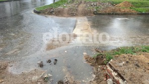 Andenes de La Samaria están destruidos debido a una obra inconclusa del Ibal